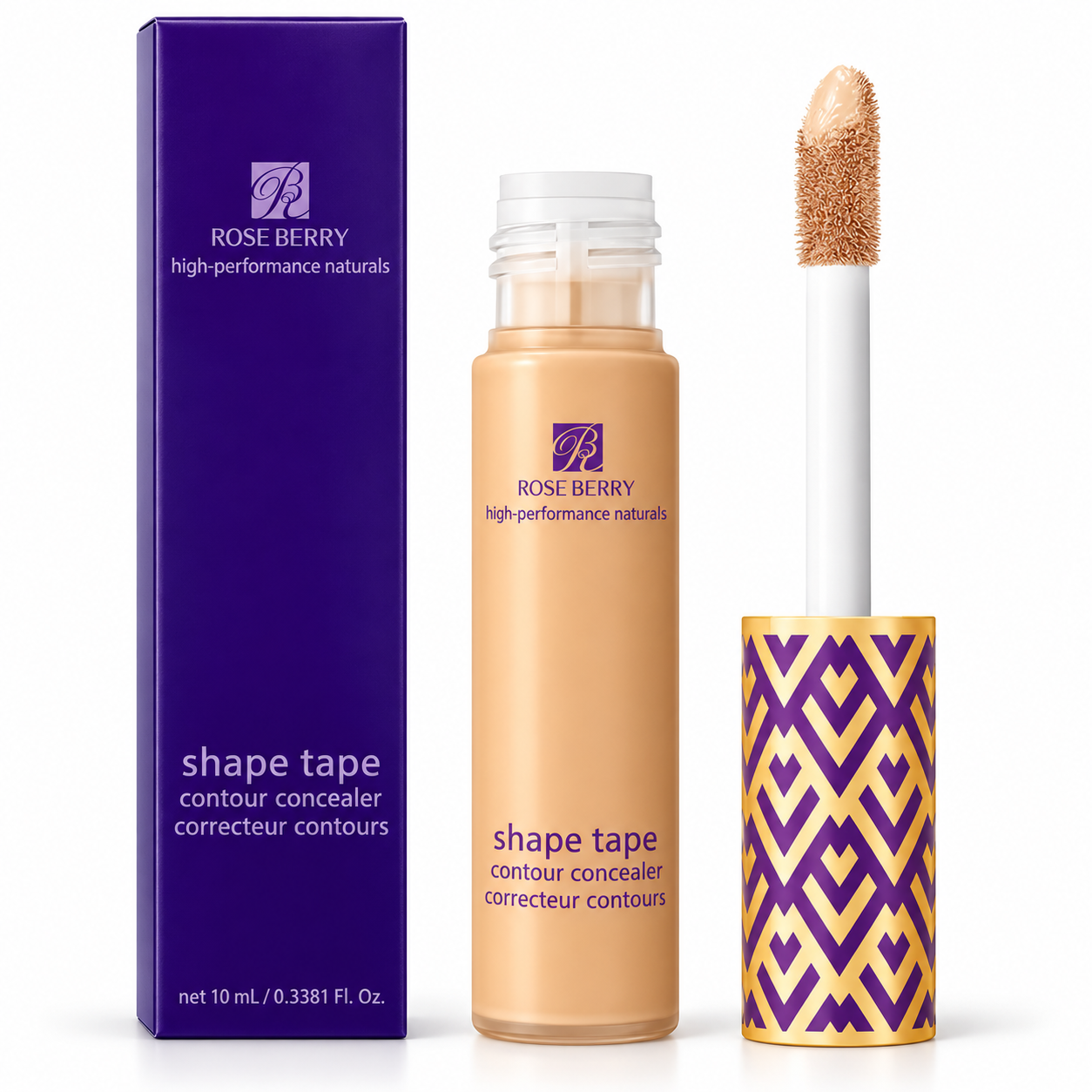 Rose Berry Shape Tape Contour Concealer Full Coverage – Shade 202