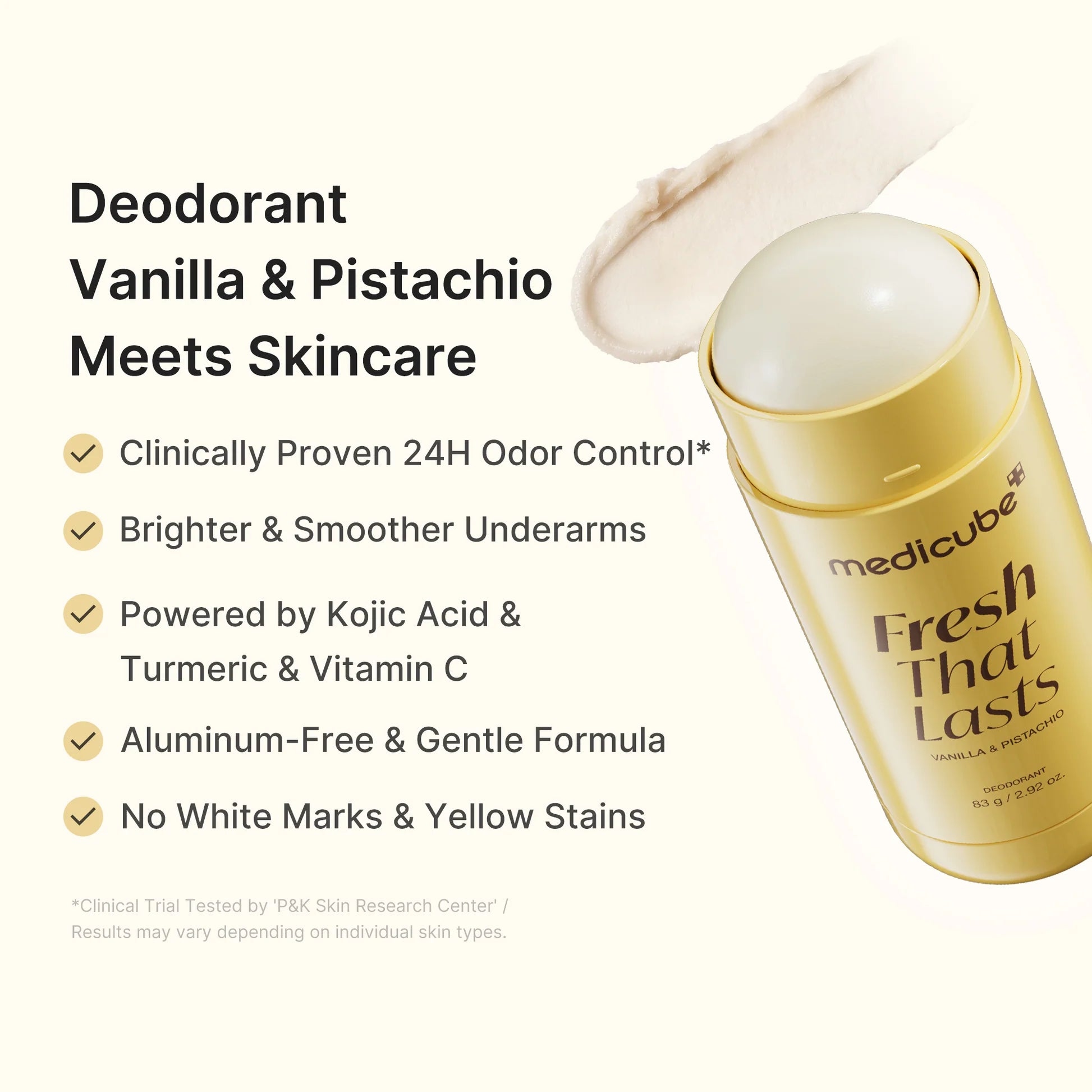Medicube Deodorant Fresh That Lasts Vanilla & Pistachio