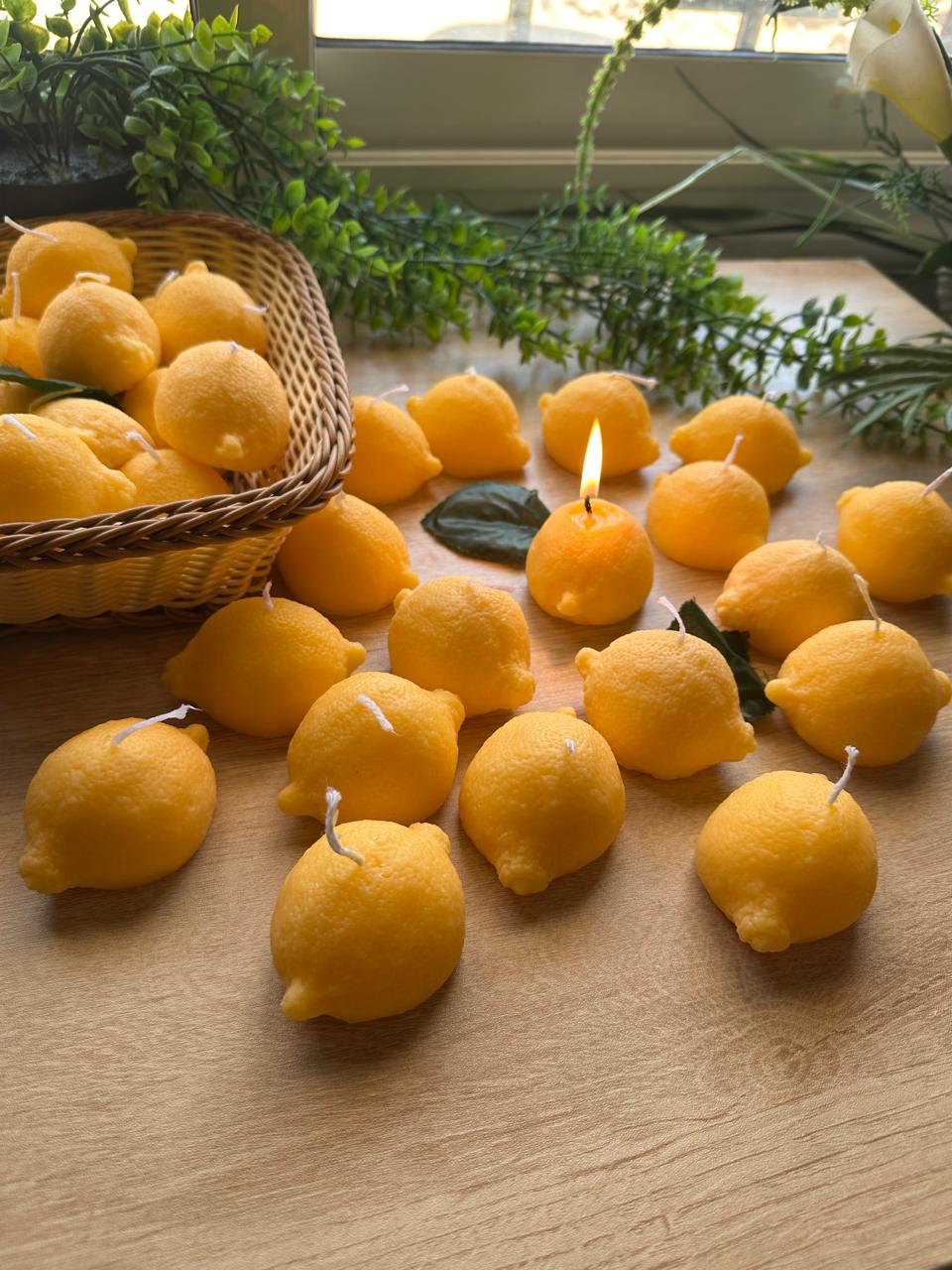 Lemon Shaped Decorative Candle
