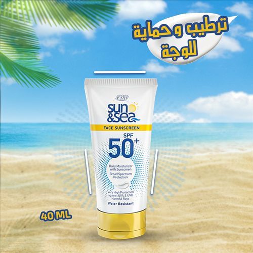 Eva Sun And Sea Face Sunscreen 40 ml Spf 50 Daily Moisturizer