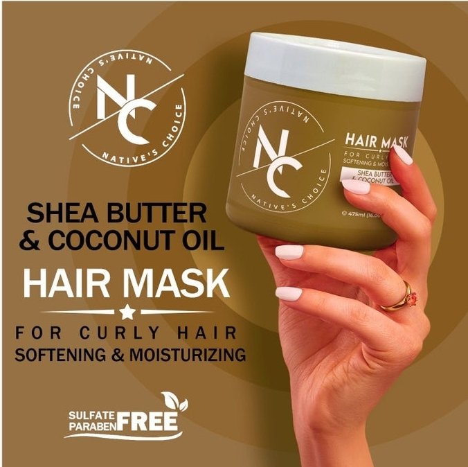 Natives Choice Shea Butter and Coconut Oil Hair Mask 475 ml