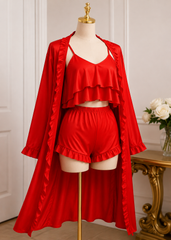 Women’s 3Pcs Ruffle Lounge Set