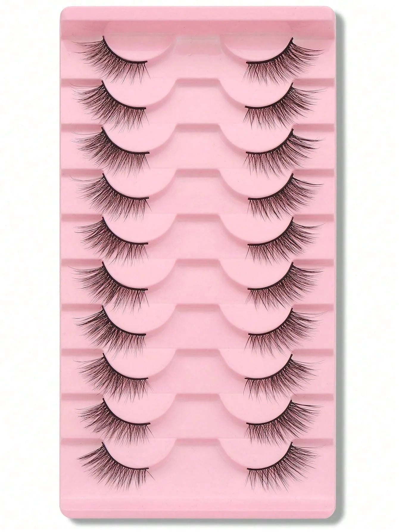 Shein 10 pairs of natural-looking crisscross cat