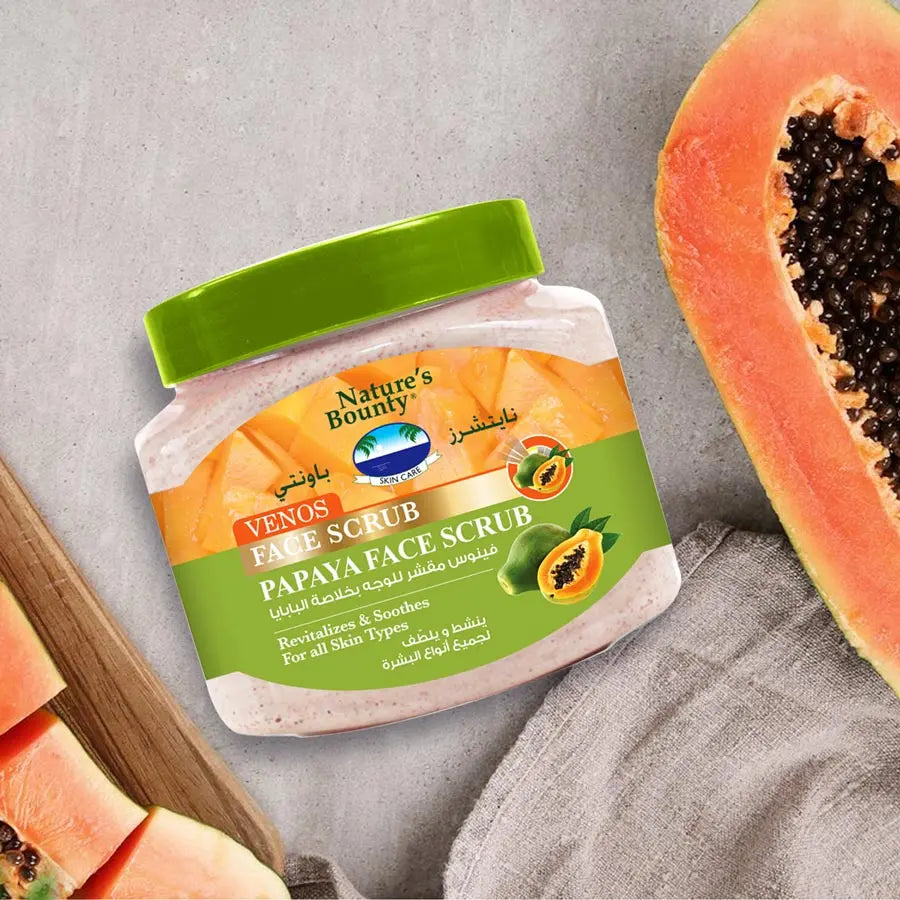 Natures Bounty Venos Face Scrub Papaya 300 ml