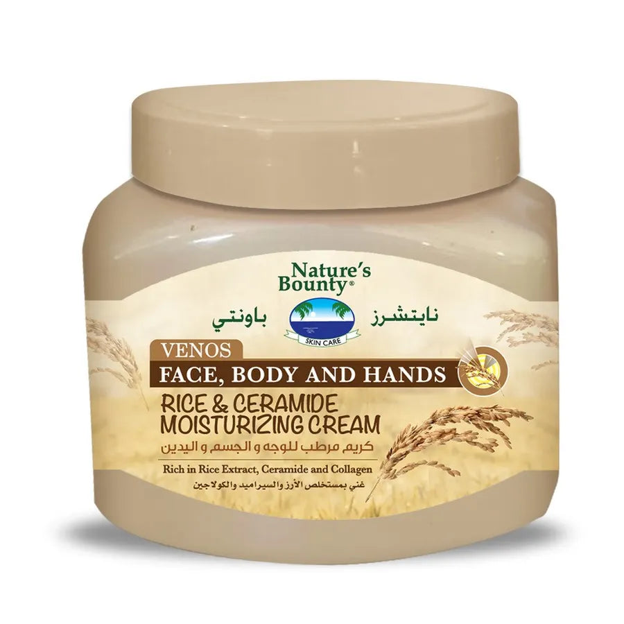 Nature s Bounty Venos Moisturizing Cream Rice and Ceramide 300ml