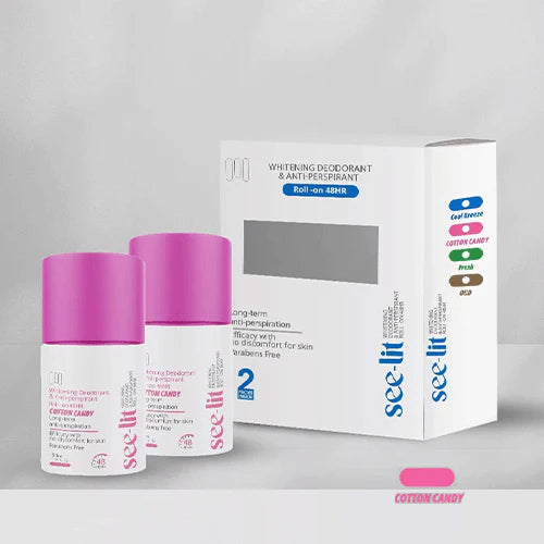 See Lit Whitening Deodorant Roll On Cotton Candy 50ml 1+1