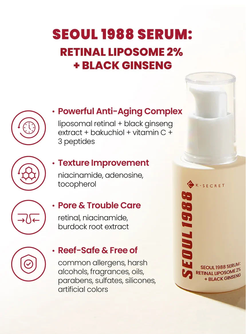 Seoul 1988 Serum Retinal Liposome 2% + Black Ginseng 30ml