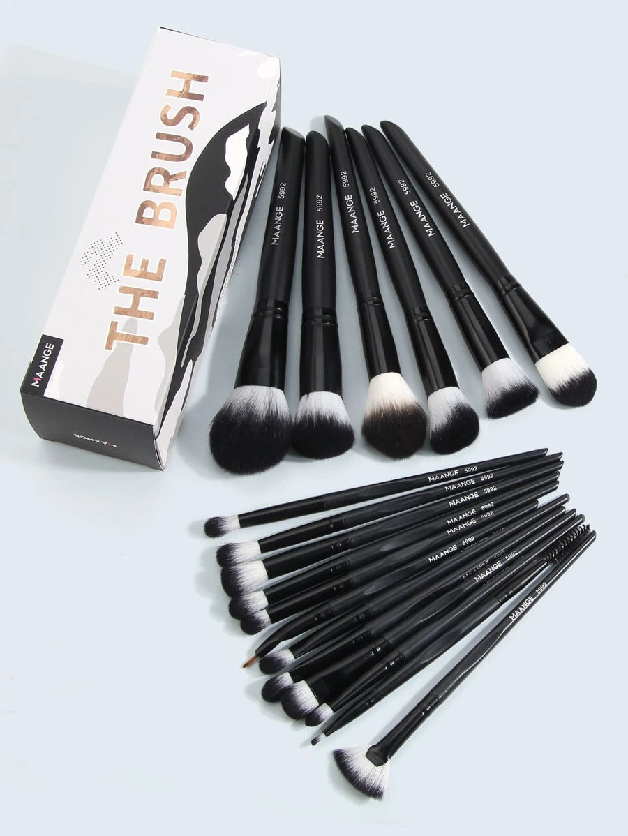 Shein-طقم فرش مكياج احترافية The Brush، 18 قطعة