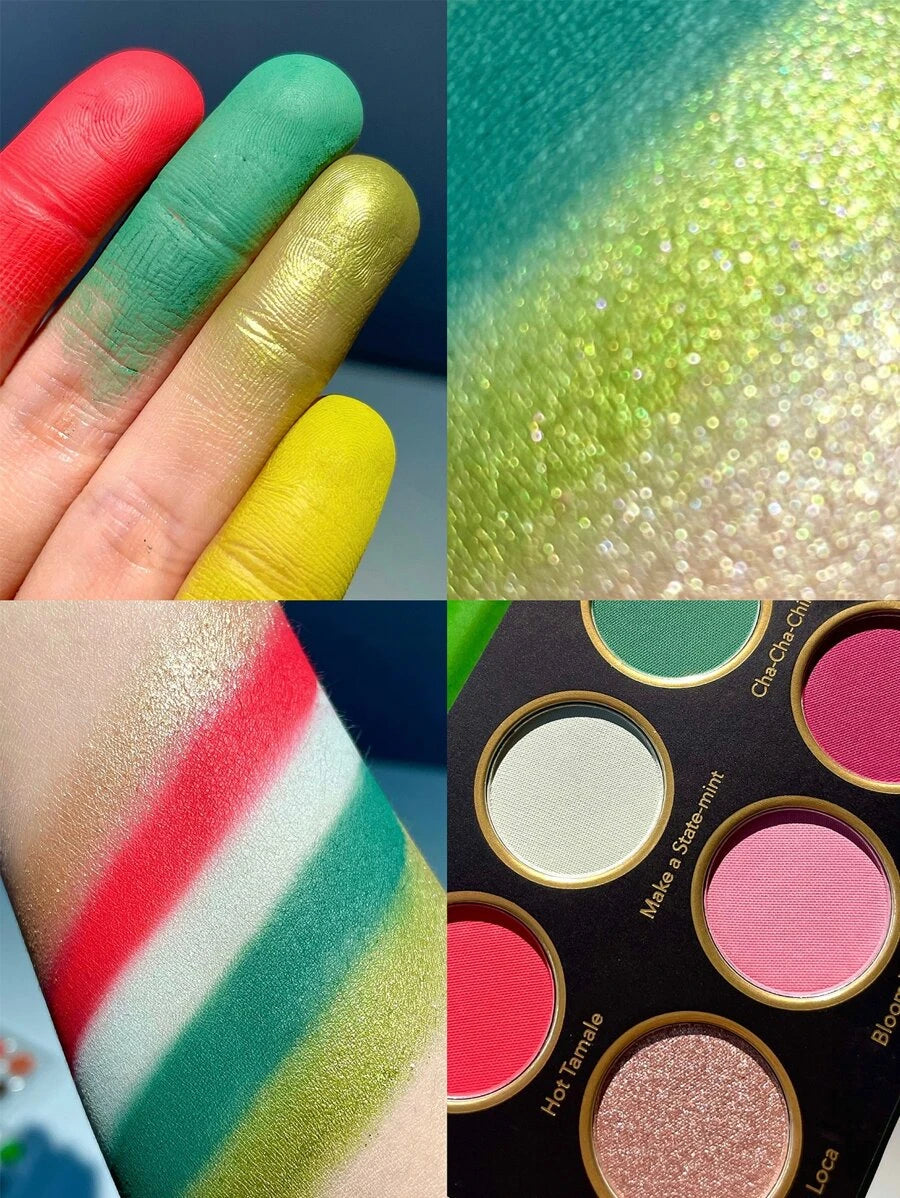 SHEGLAM Stay Fuego  Mexico Palette Eyeshadow 12-Clolor Shimmer