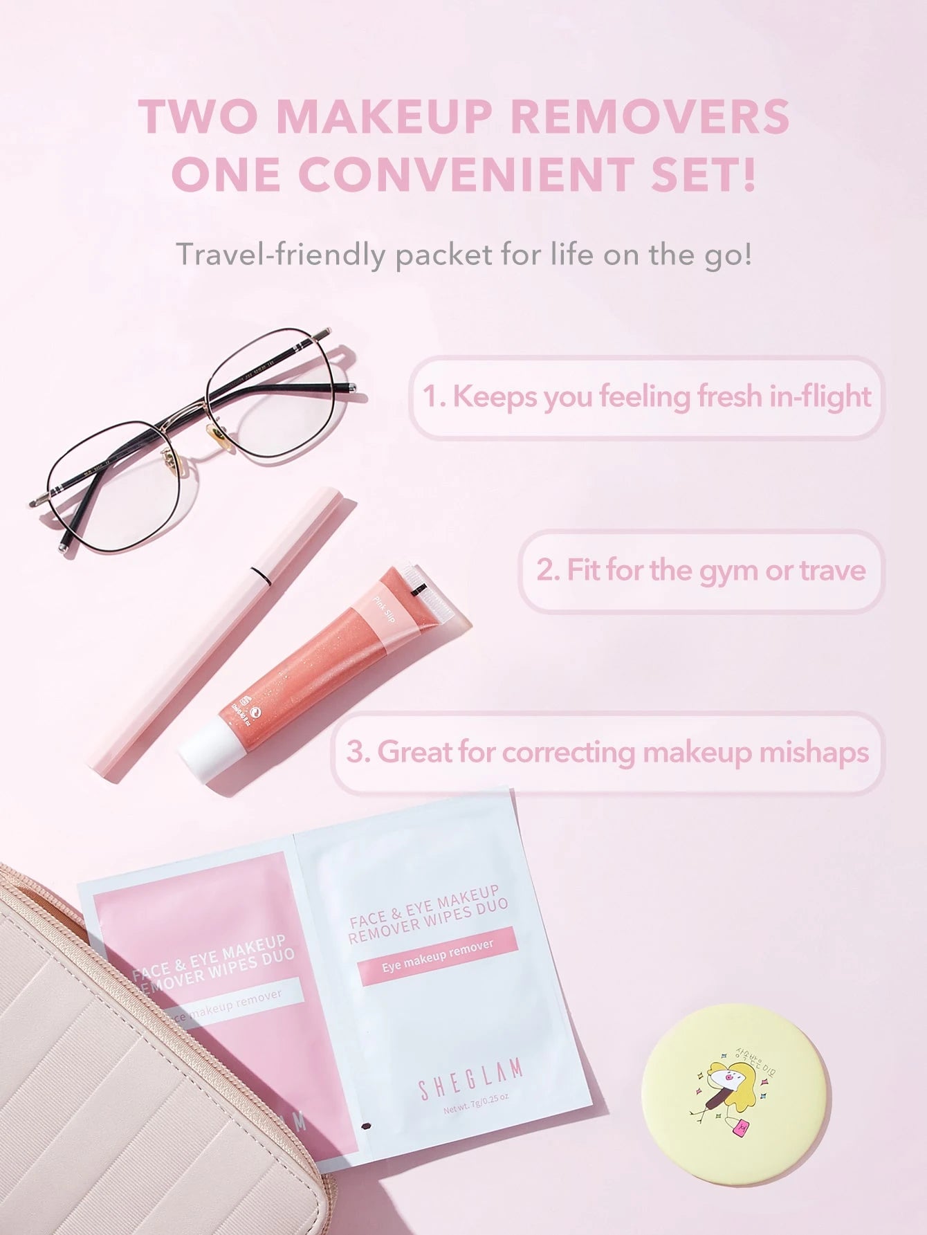 Sheglam Face And Eye Makeup Remover Wipes 10 Pcs