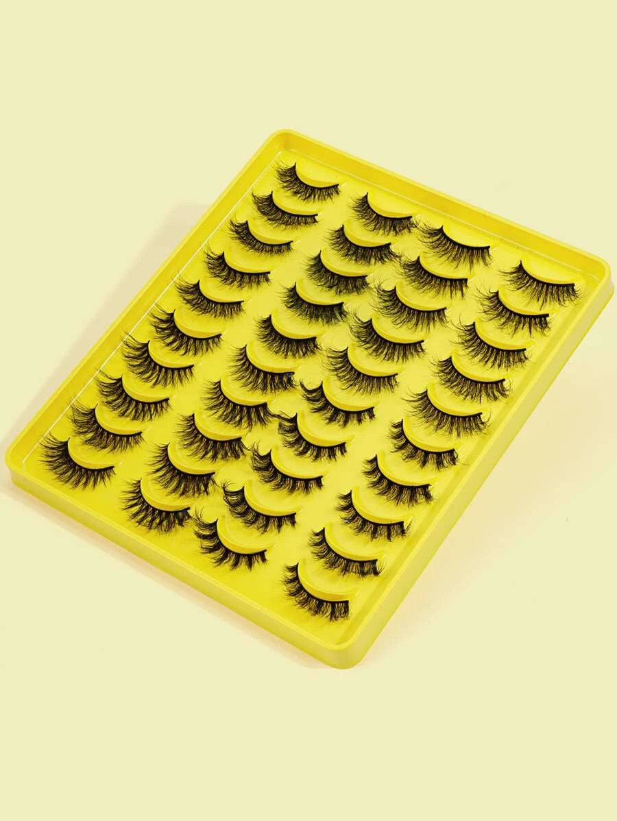 SheIn Set of 20 pairs of mixed natural false eyelashes - Y20