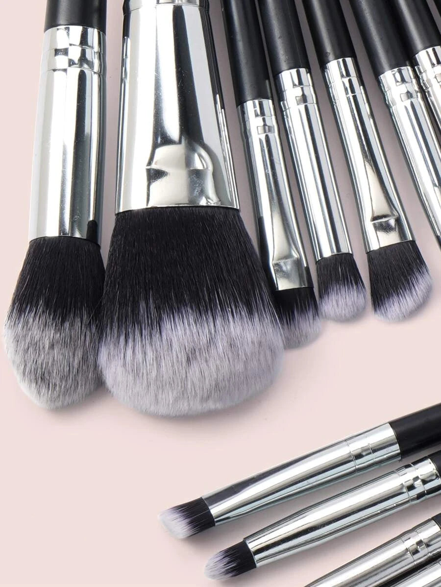 SheIn Mang Professional Makeup Brush Set 20 Pieces - Black