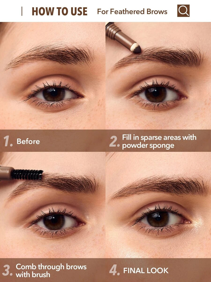 SHEGLAM Brow Goals 3-In-1 Eyebrow Pencil-Chocolate