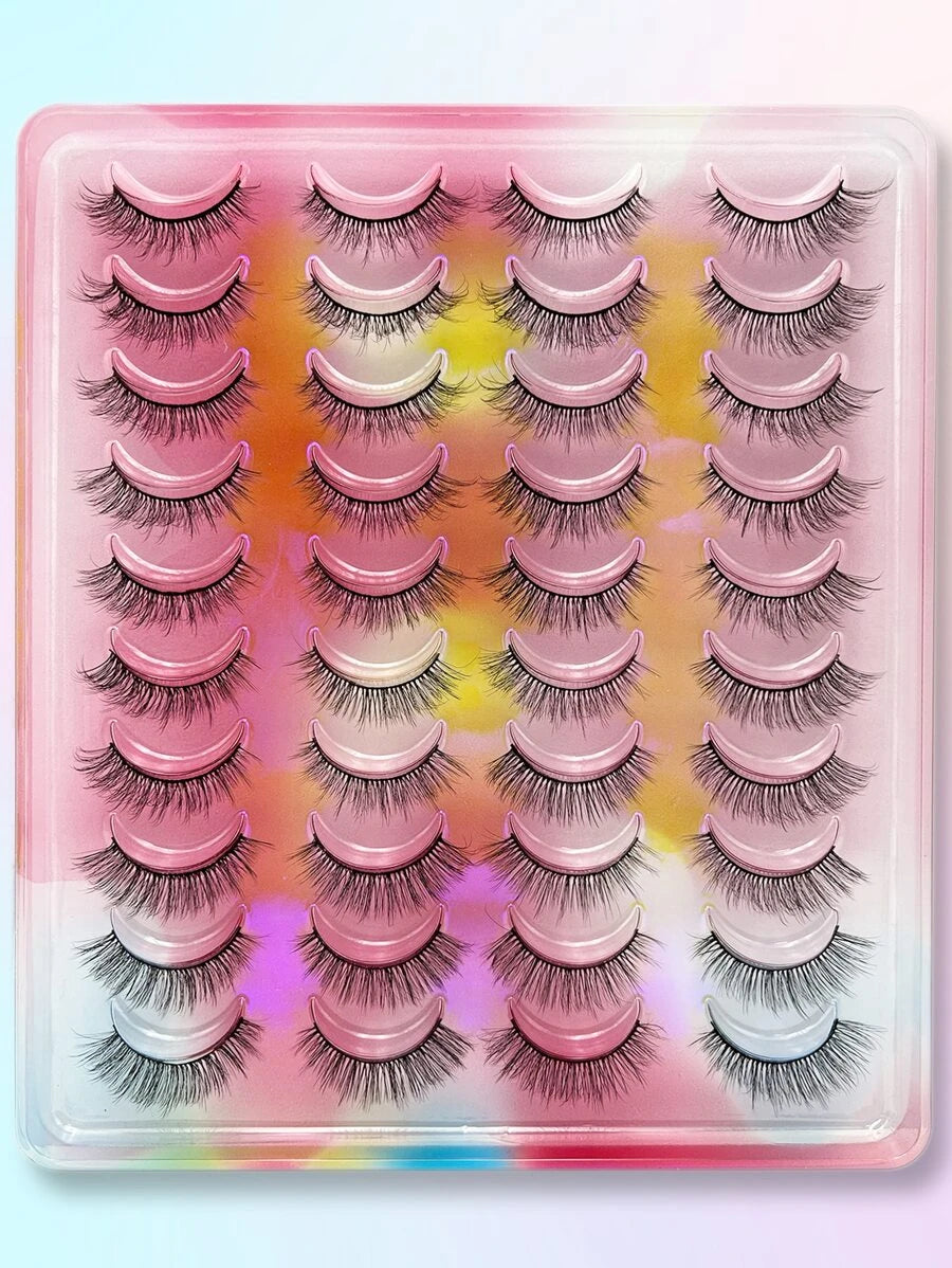 SheIn A set of 20 pairs of mixed natural false eyelashes - CAI