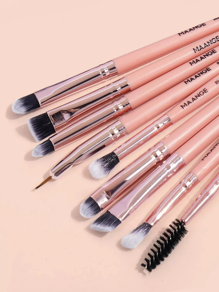 SheIn Mang Professional Makeup Brush Set 20 Pieces - Pink