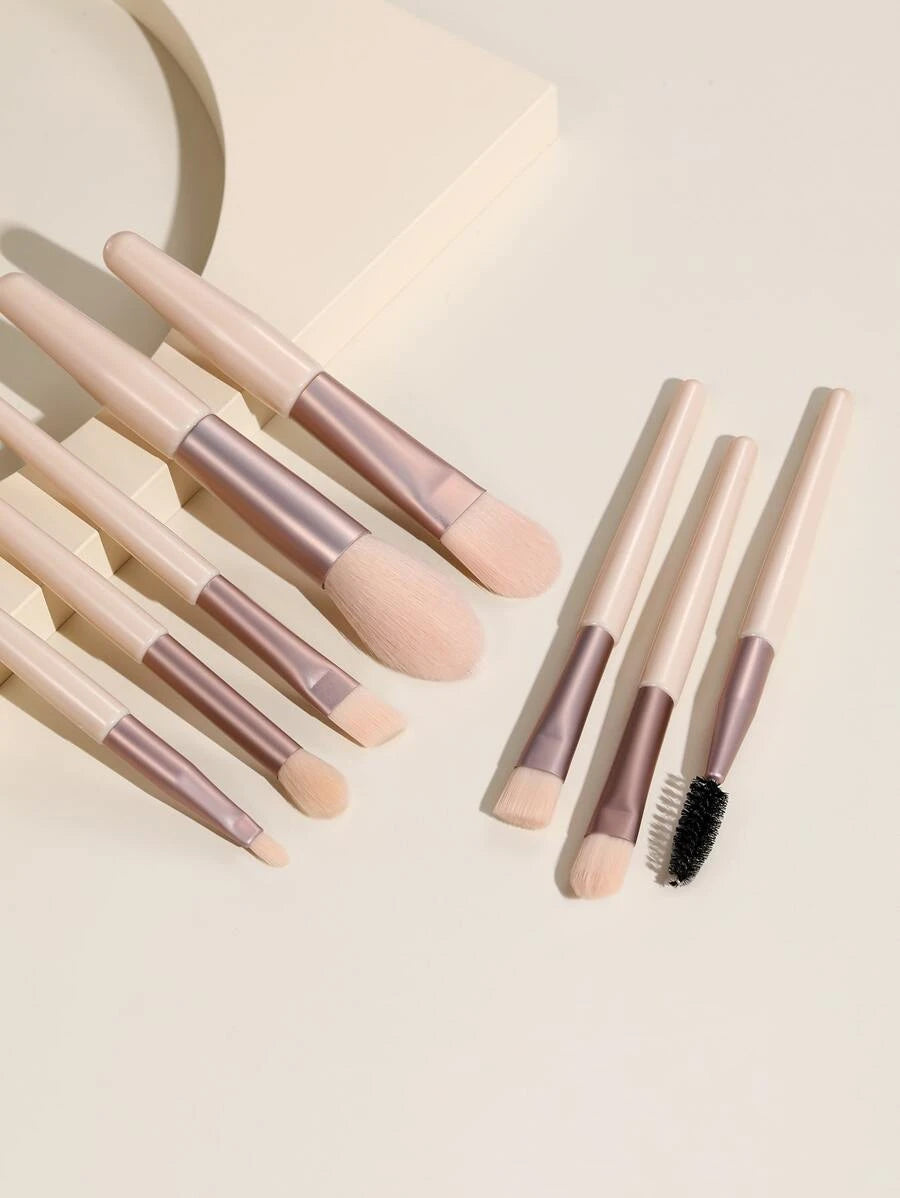 Shein Macaron Portable Make Up Set 8 Brushes