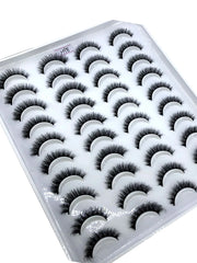 Shein 20 pairs of long false eyelashes enhanced with 3D technology and a natural look