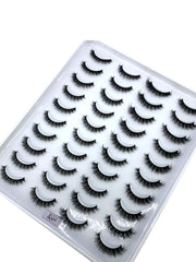 SheIn Set of 20 pairs of mixed natural false eyelashes - H98