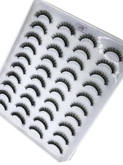 SheIn Set of 20 pairs of mixed natural false eyelashes - H98