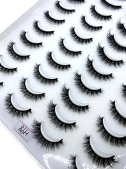 SheIn Set of 20 pairs of mixed natural false eyelashes - H98