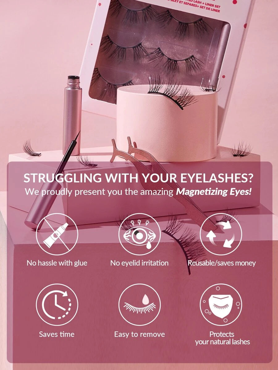 Sheglam Magnetizing Eyes Sexy And Segmented Lash+Liner Set