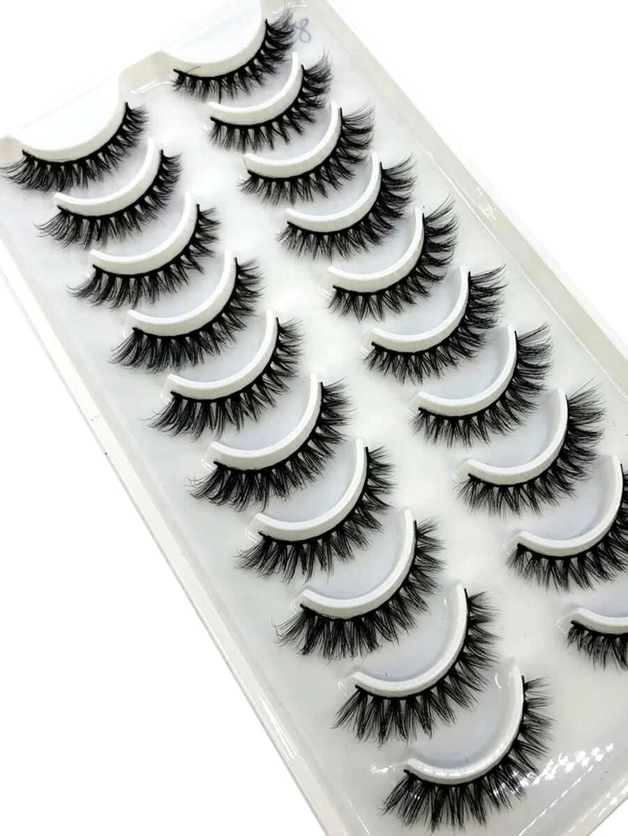 SheIn Eyelashes Set of 10 Pairs of False Eyelashes (LX-8)