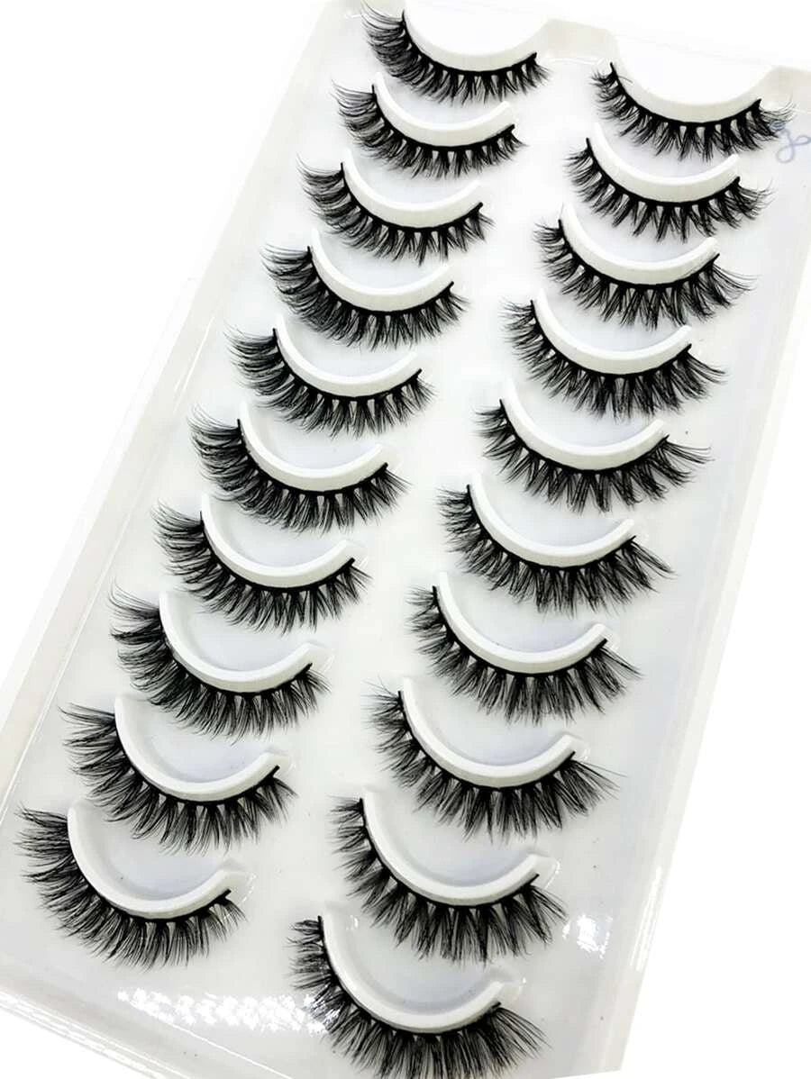 SheIn Eyelashes Set of 10 Pairs of False Eyelashes (LX-8)