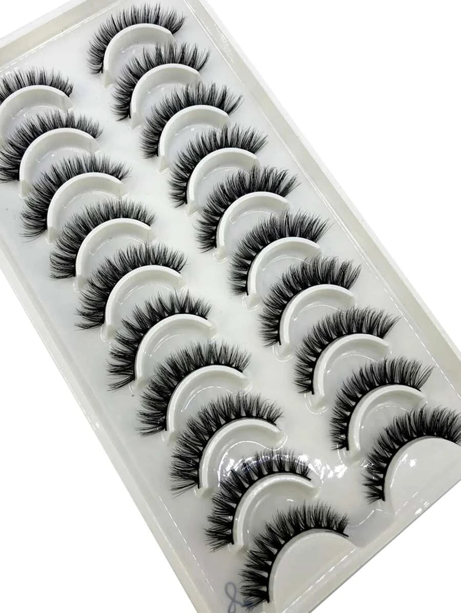 SheIn Eyelashes Set of 10 Pairs of False Eyelashes (LX-8)