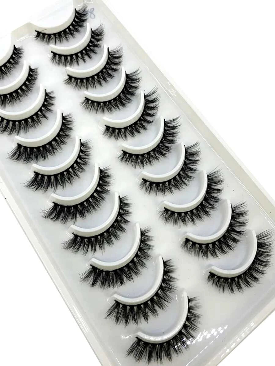 SheIn Eyelashes Set of 10 Pairs of False Eyelashes (LX-8)