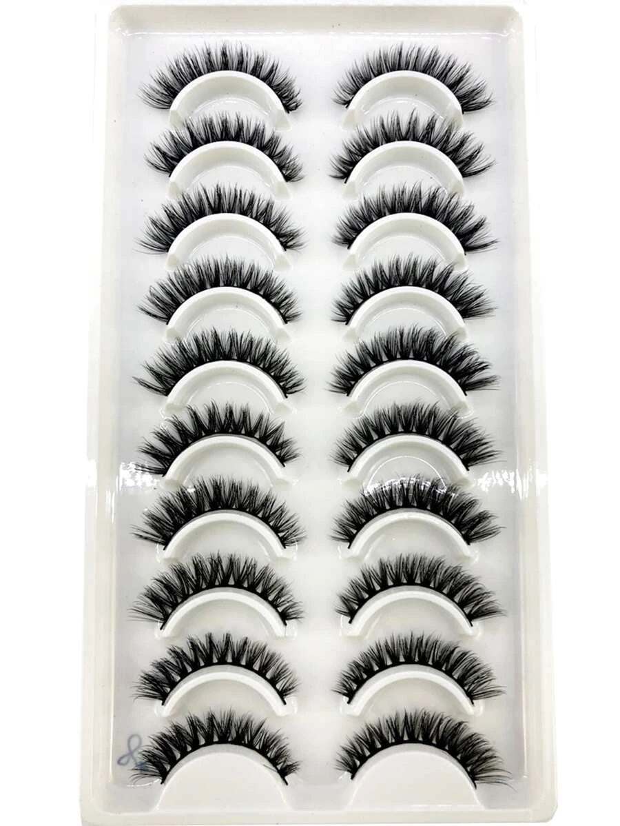 SheIn Eyelashes Set of 10 Pairs of False Eyelashes (LX-8)