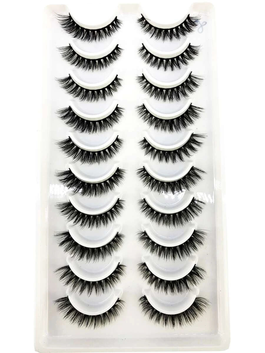 SheIn Eyelashes Set of 10 Pairs of False Eyelashes (LX-8)