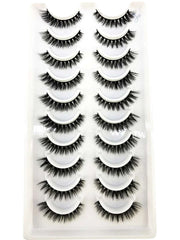 SheIn Eyelashes Set of 10 Pairs of False Eyelashes (LX-8)