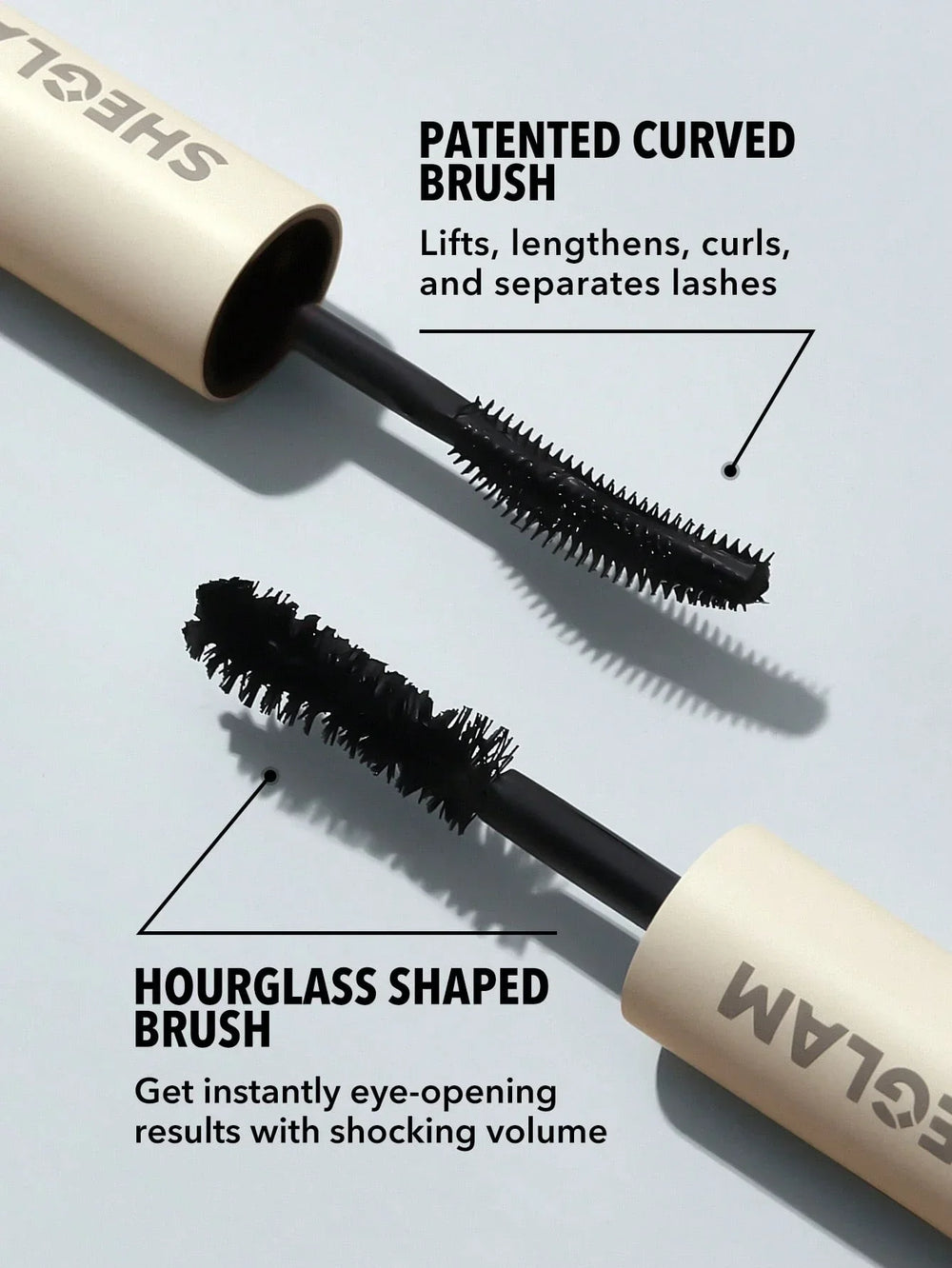 SHEGLAM All-In-One Volume and Length Mascara-Washable Black 2 In 1