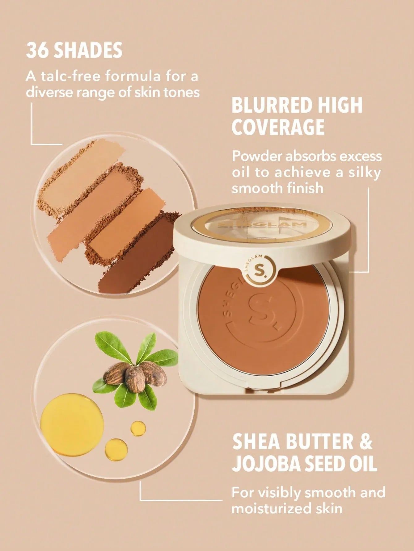 Sheglam Skin Focus high coverage powder foundation