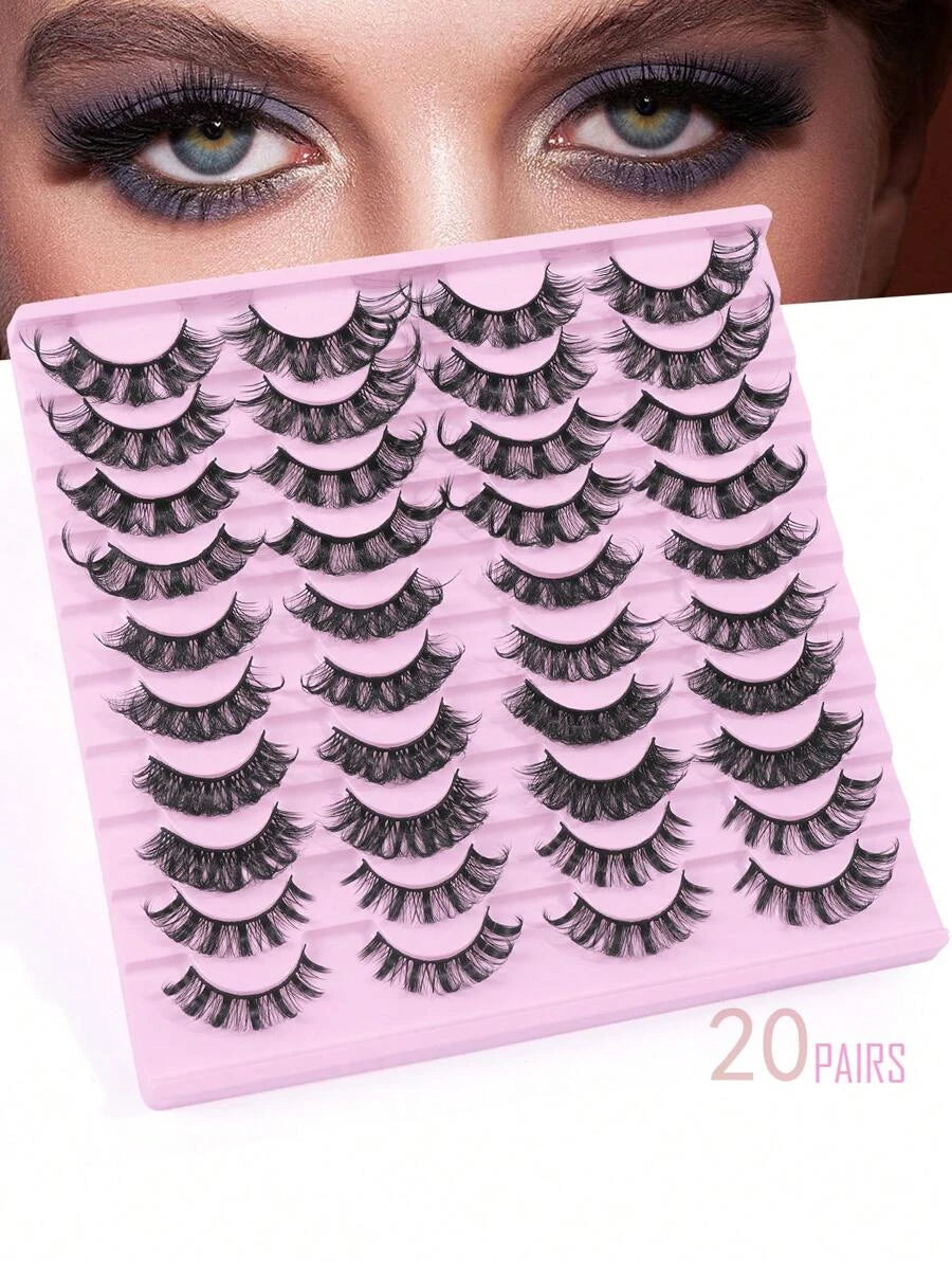 H7325 Shein 20 pairs false eyelashes set
