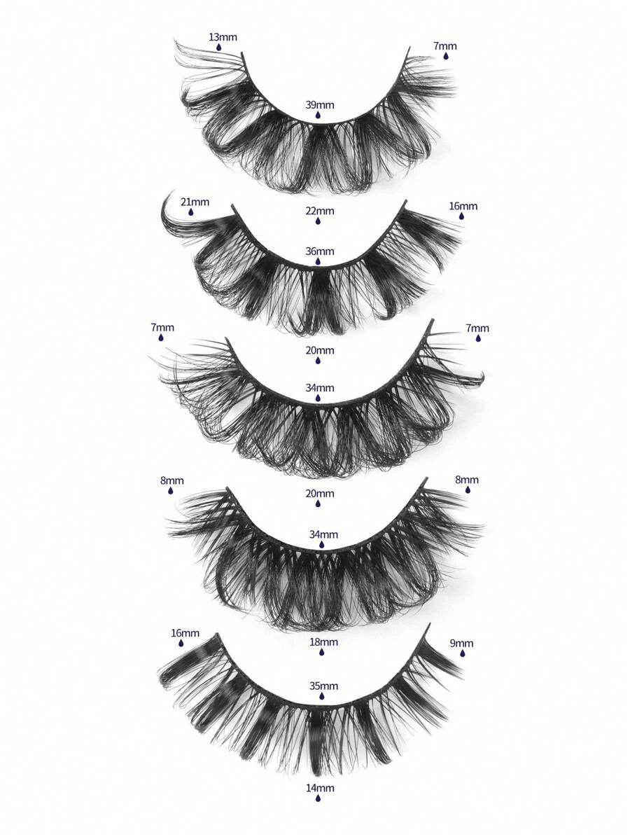 H7325 Shein 20 pairs false eyelashes set