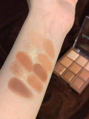 SheIn Korean eyeshadow palette 9 colors - chocolate