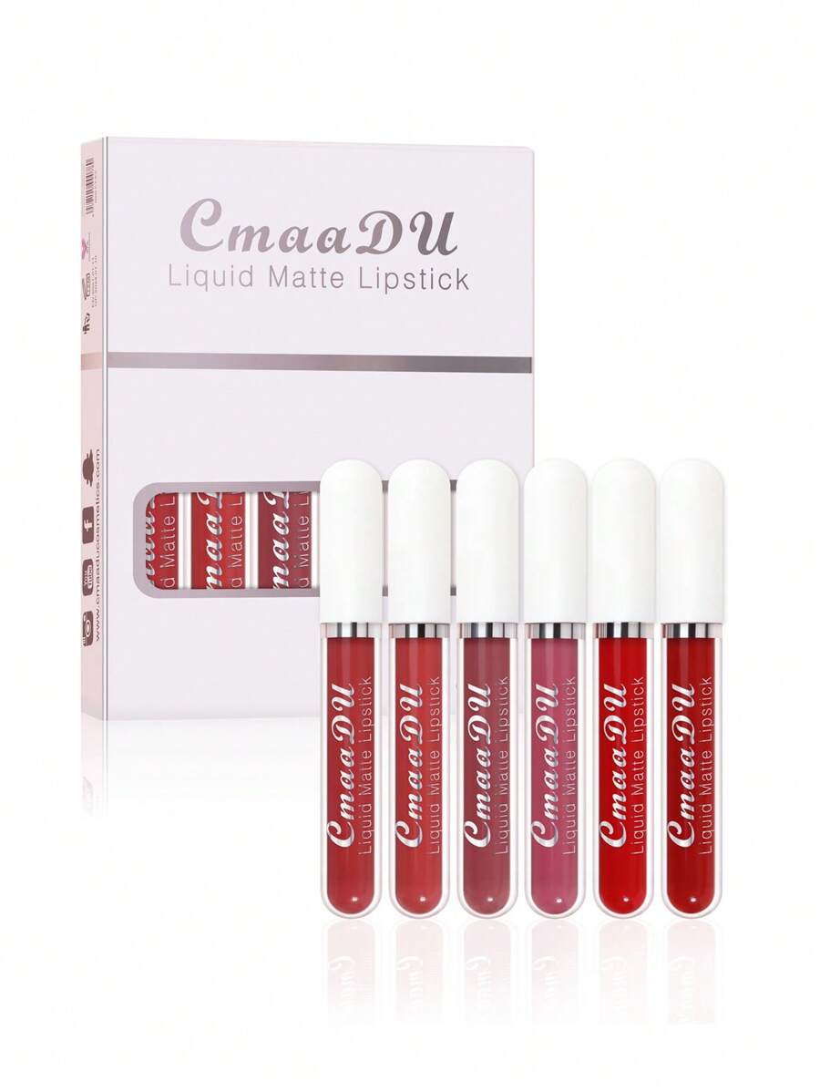 shein cmaadu liquid matte lipstick 6 pcs set
