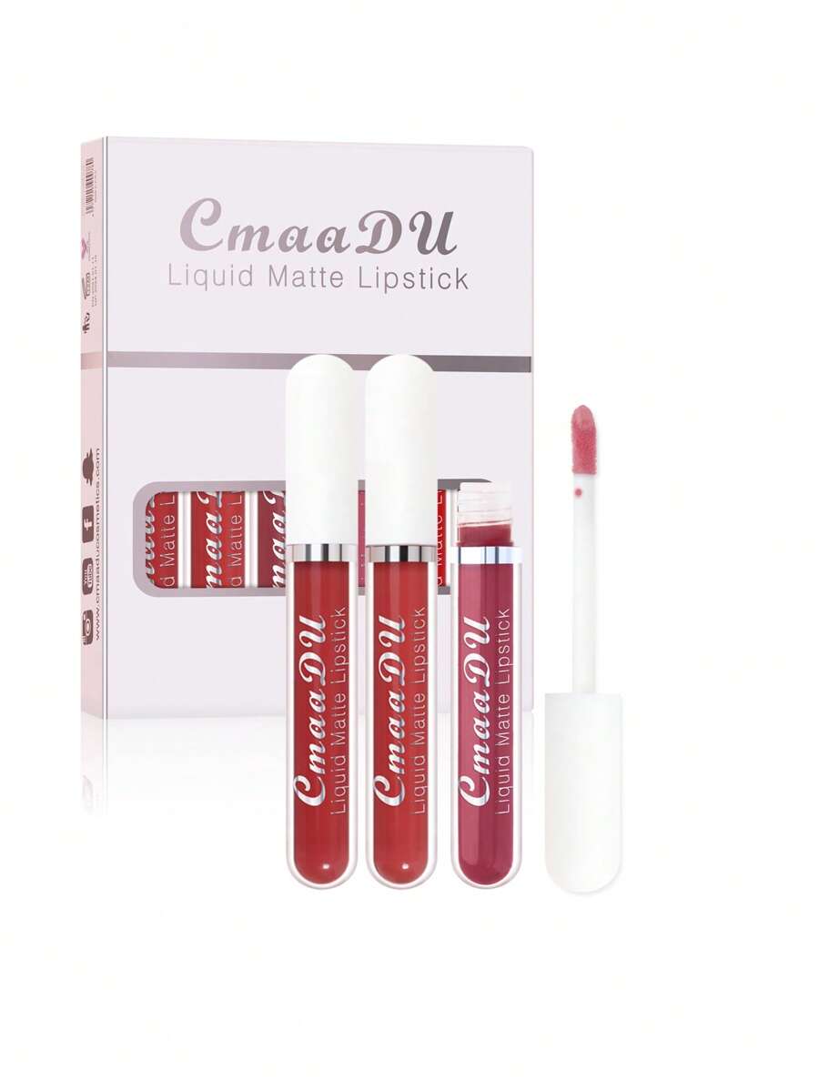 shein cmaadu liquid matte lipstick 6 pcs set