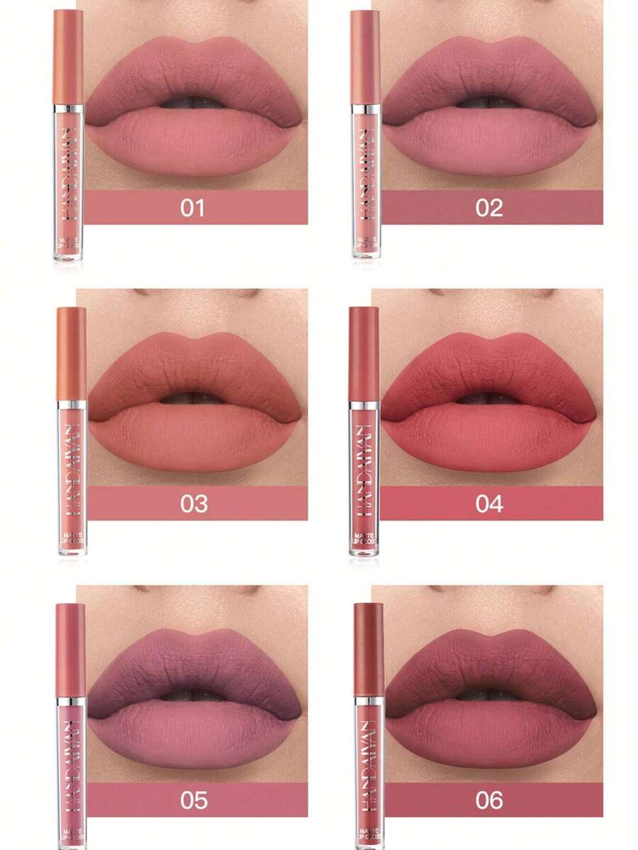 Shein Handaiyan Matte Lip Gloss Set Waterproof 