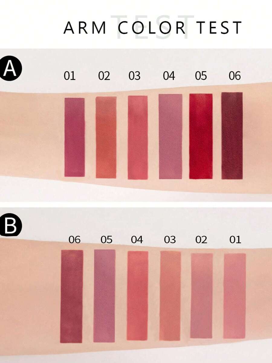 Shein Handaiyan Matte Lip Gloss Set Waterproof 