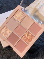 Shein DIKALU Eyeshadow Palette 9-Color Matte And Shimmer 901-1