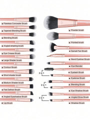 SHEIN 20-Piece Professional Makeup Brush Set  Pink from Mang