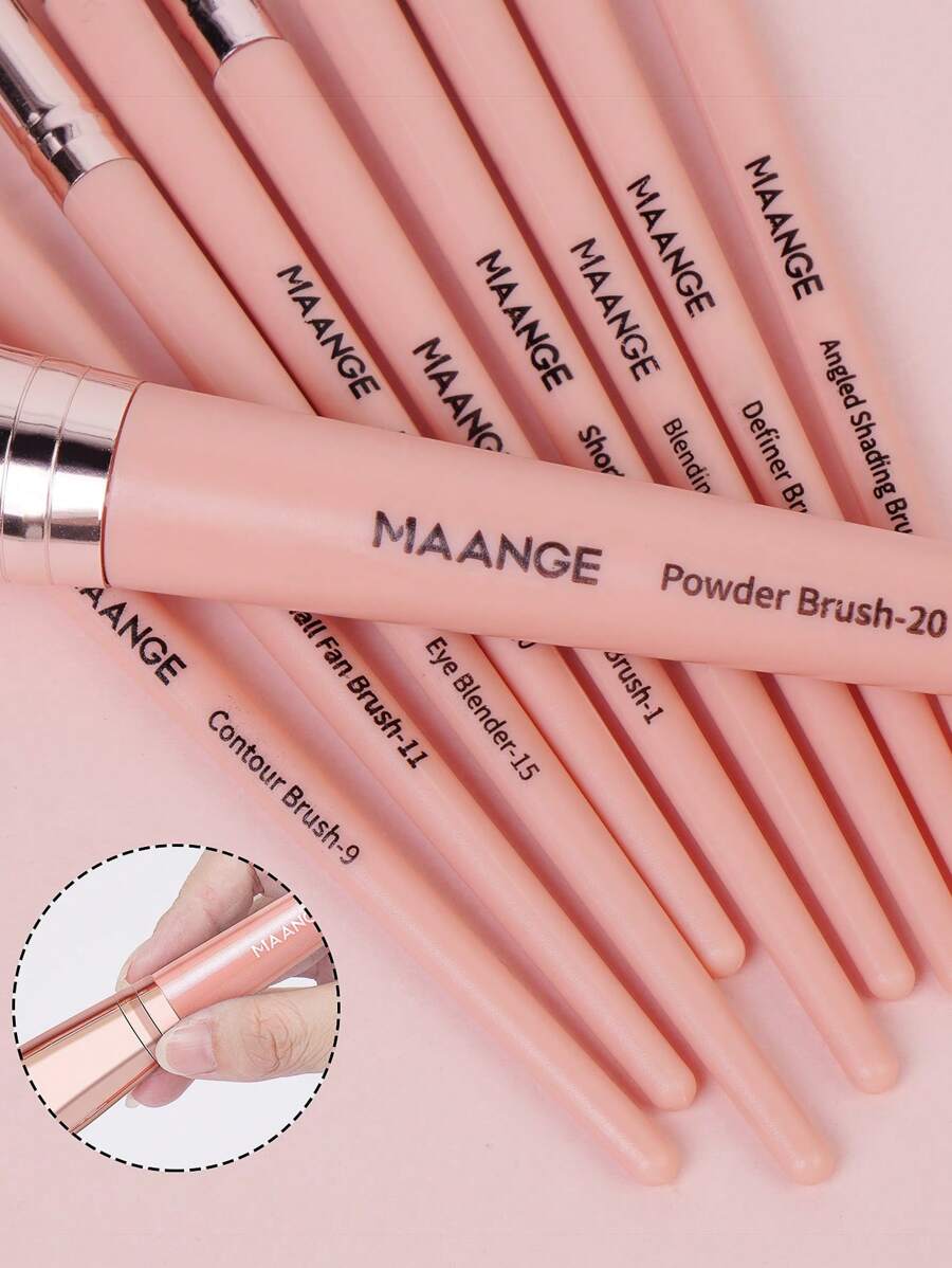 SHEIN 20-Piece Professional Makeup Brush Set  Pink from Mang