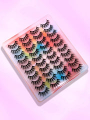 Shein Eyelashes 20 Pairs Natural Looking Curled Faux Mink Strip
