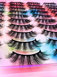 Shein Eyelashes 20 Pairs Natural Looking Curled Faux Mink Strip