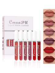 shein cmaadu liquid matte lipstick 6 pcs set
