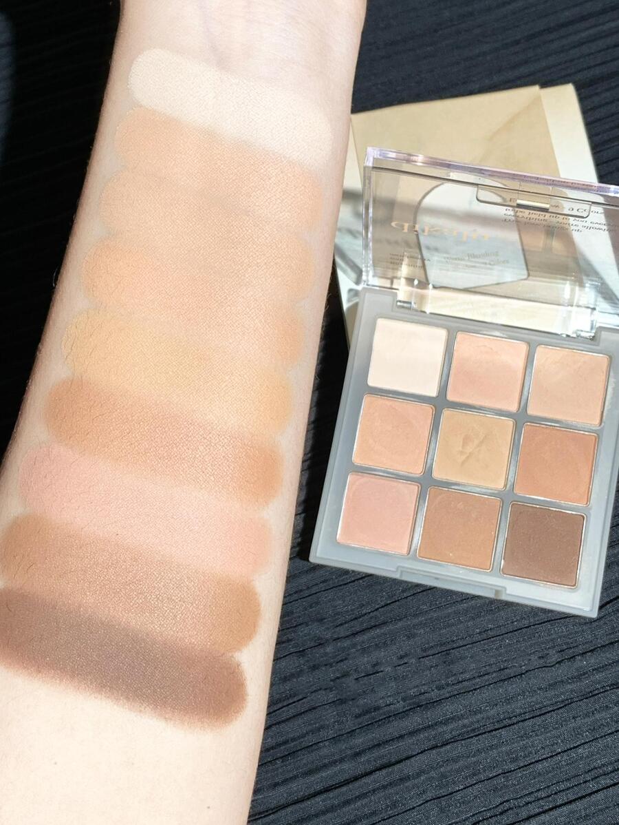 SheIn Korean eyeshadow palette 9 color code 07 chocolate