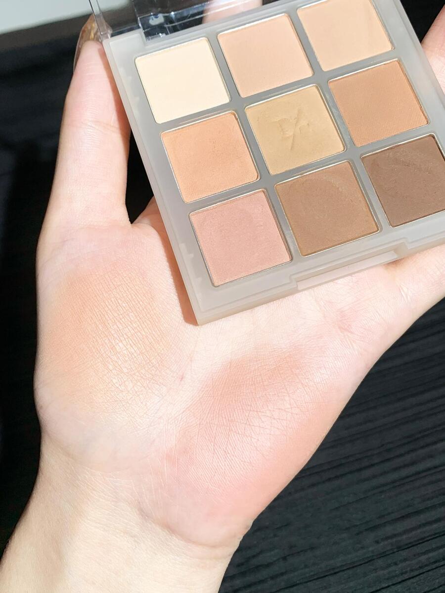 SheIn Korean eyeshadow palette 9 color code 07 chocolate