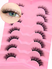 Shein 7 Pairs Full Strip Mink Eyelashes